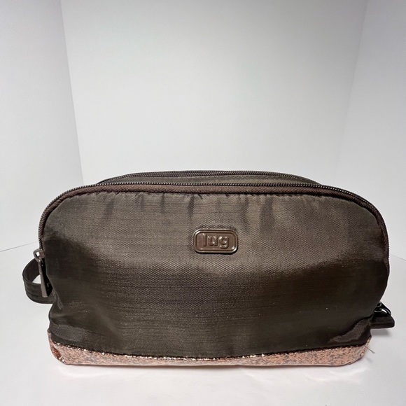 LUG | Punter LG crossbody & travel bag Chocolate Bronze 2 LG zip compartments - Picture 4 of 7